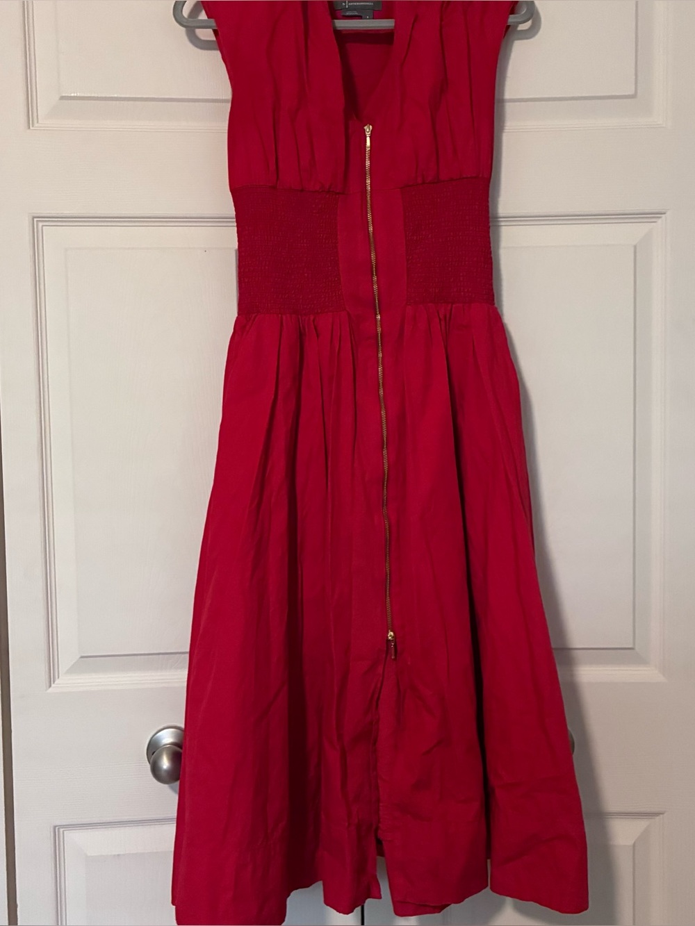 Women’s Anthropologie Sleeveless Midi Dress with Front Zip